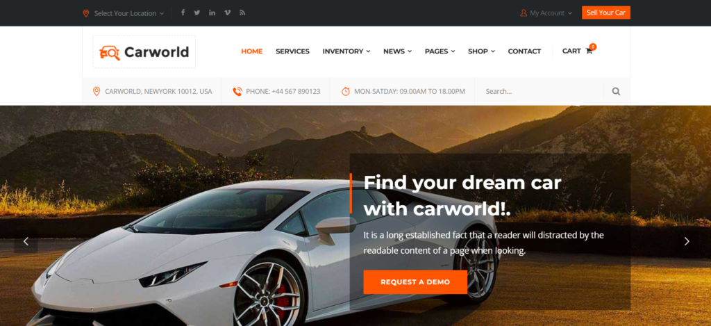 Car World – Vehicle Dealership