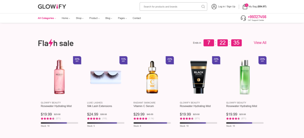 Glowify – Beauty E-commerce