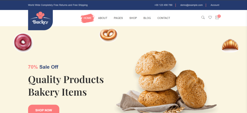 Bucker – Bakery Shop